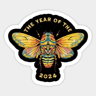 Cicada Lover Year Of The Cicada 2024 Entomology Cicada Sticker